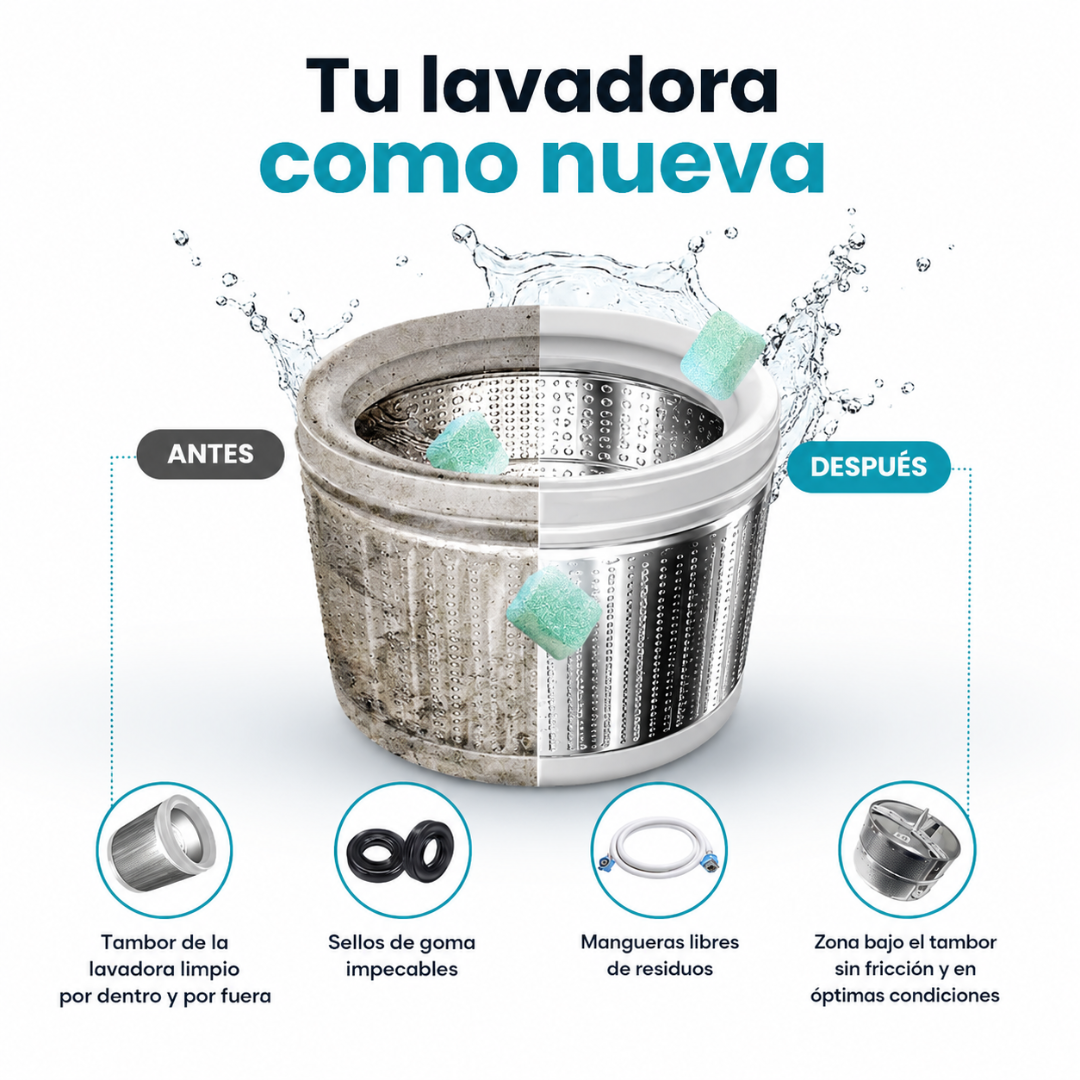 Tabletas Limpiadoras para Lavadora
