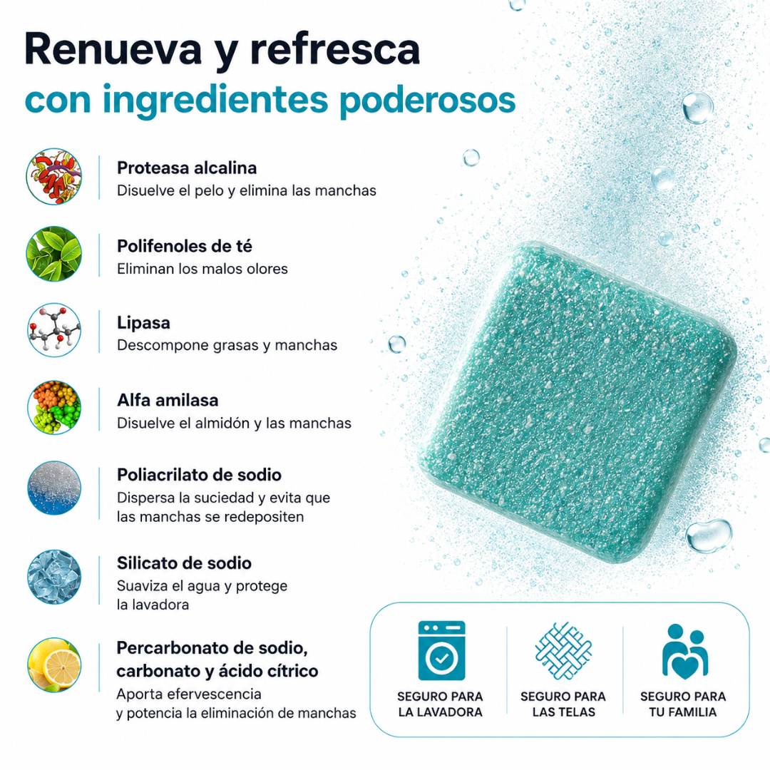 Tabletas Limpiadoras para Lavadora
